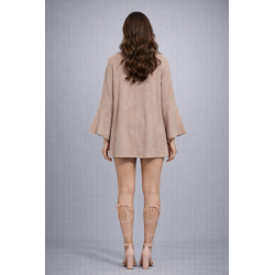 Women’s Soft Winter Coat | Elegant Cape Style Open Front Outerwear